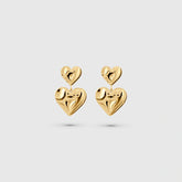 Double Heart Earrings