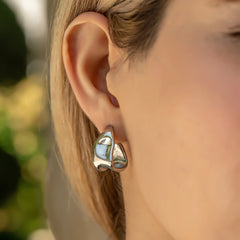 Freeform Earings Silver