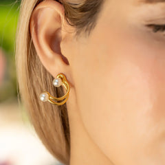 Duo Pearl Earrings
