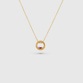 Roman Circle Pendant Necklace