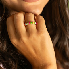 Rainbow Tile Ring