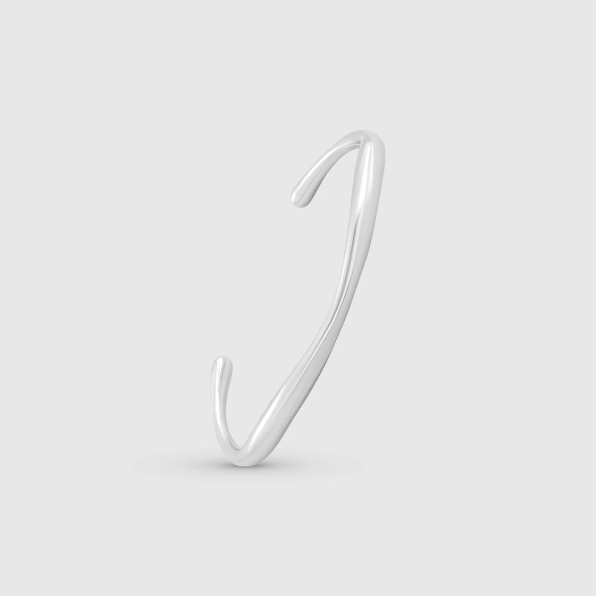 Wave Bangle Silver