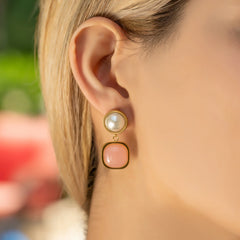 Blush Drop Earrings