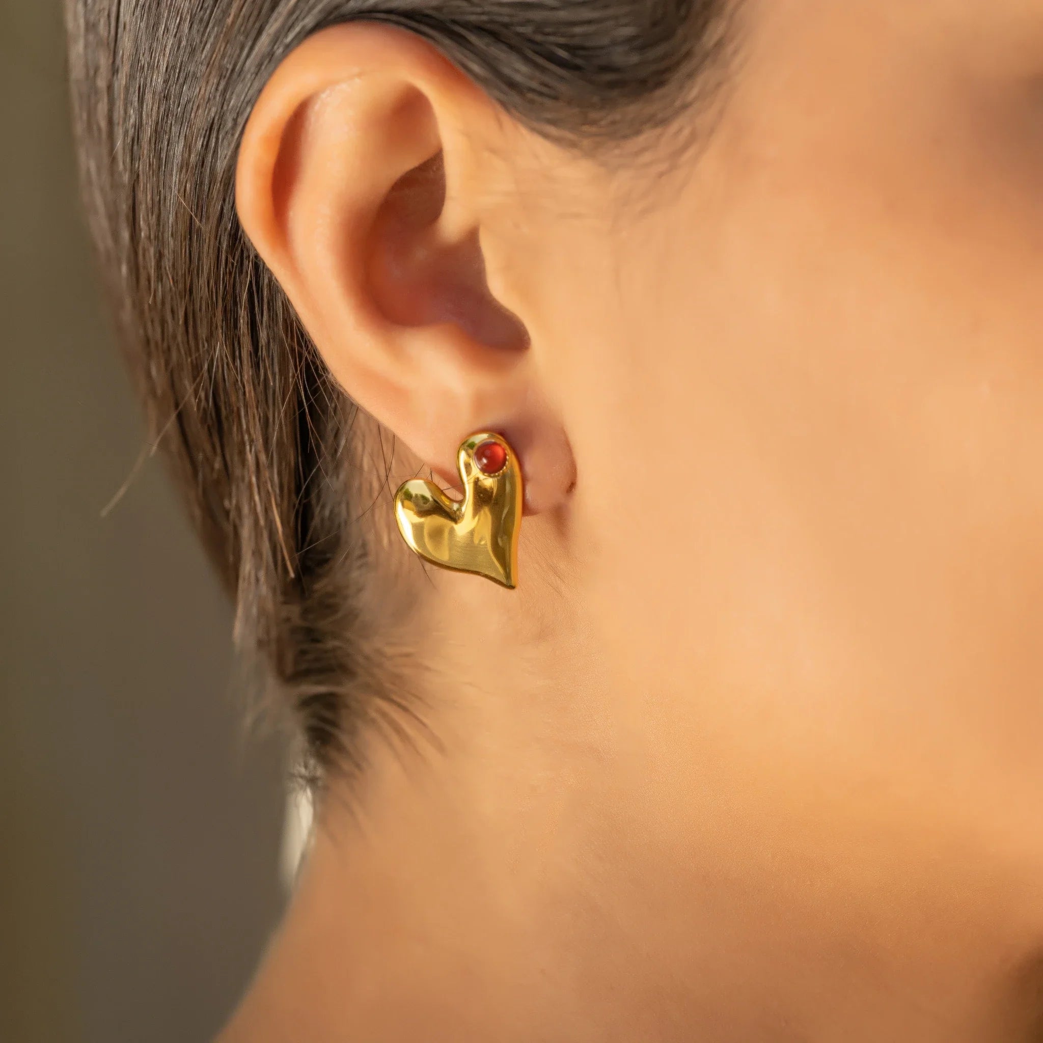 Puffy heart Earrings