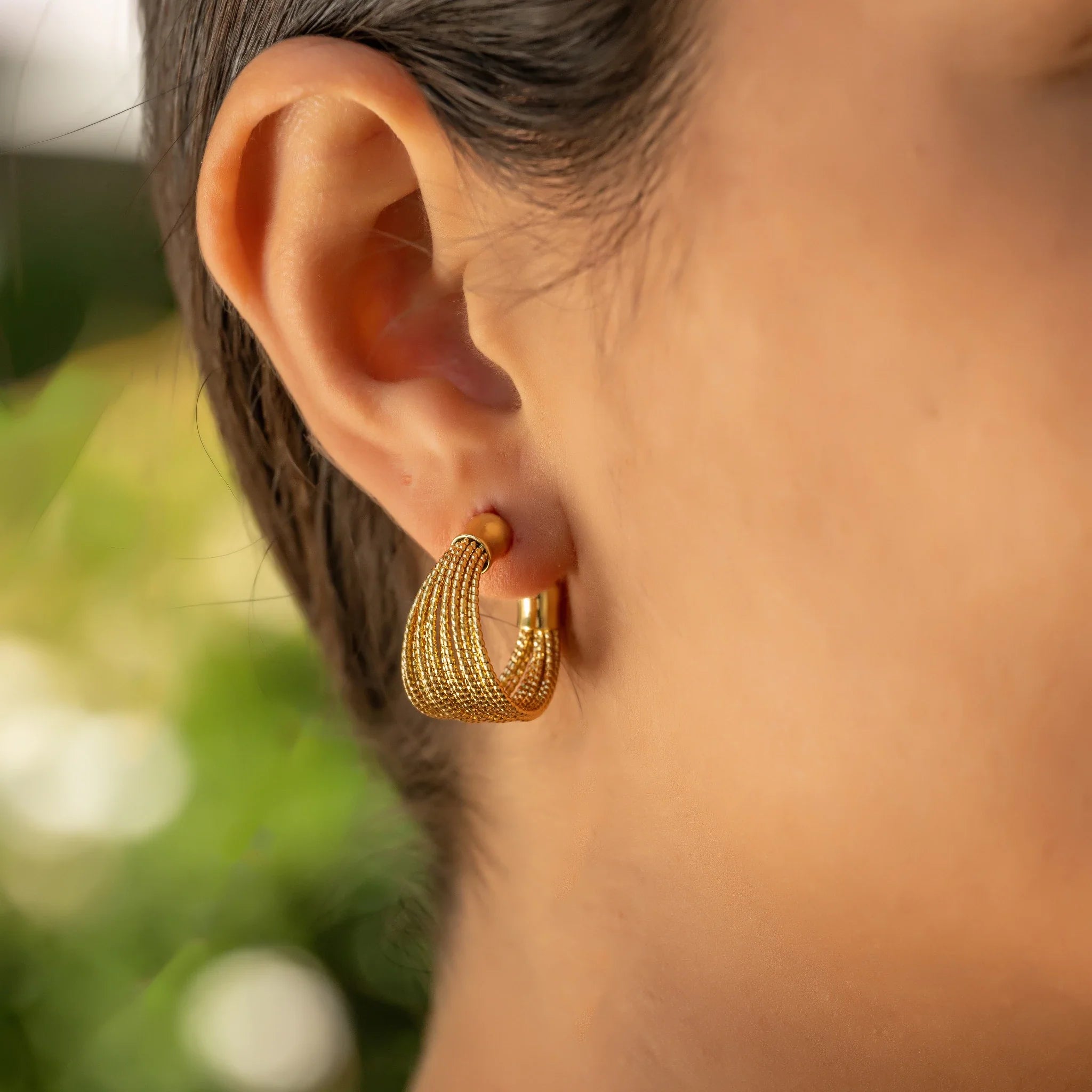 Golden Cascade Earrings