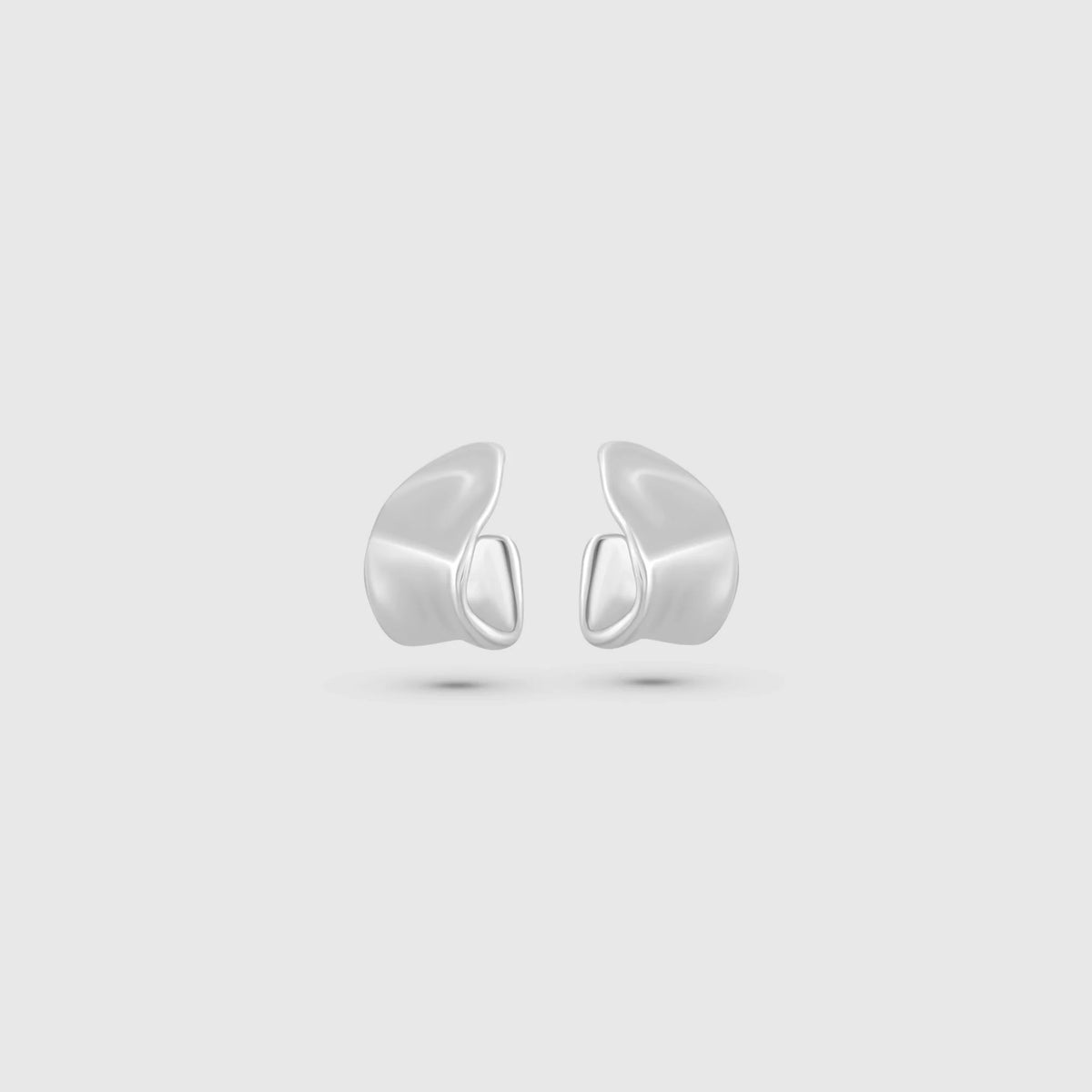 Freeform Earings Silver